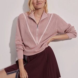Varley Calva Knit Sweater Pale Mauve